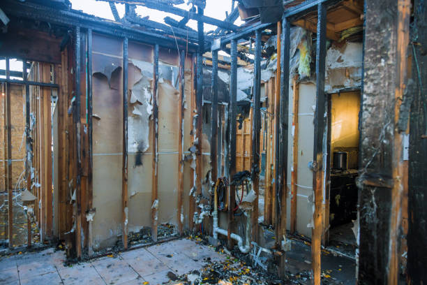 Professional Fire Damage Removal technician working in El Dorado, KS